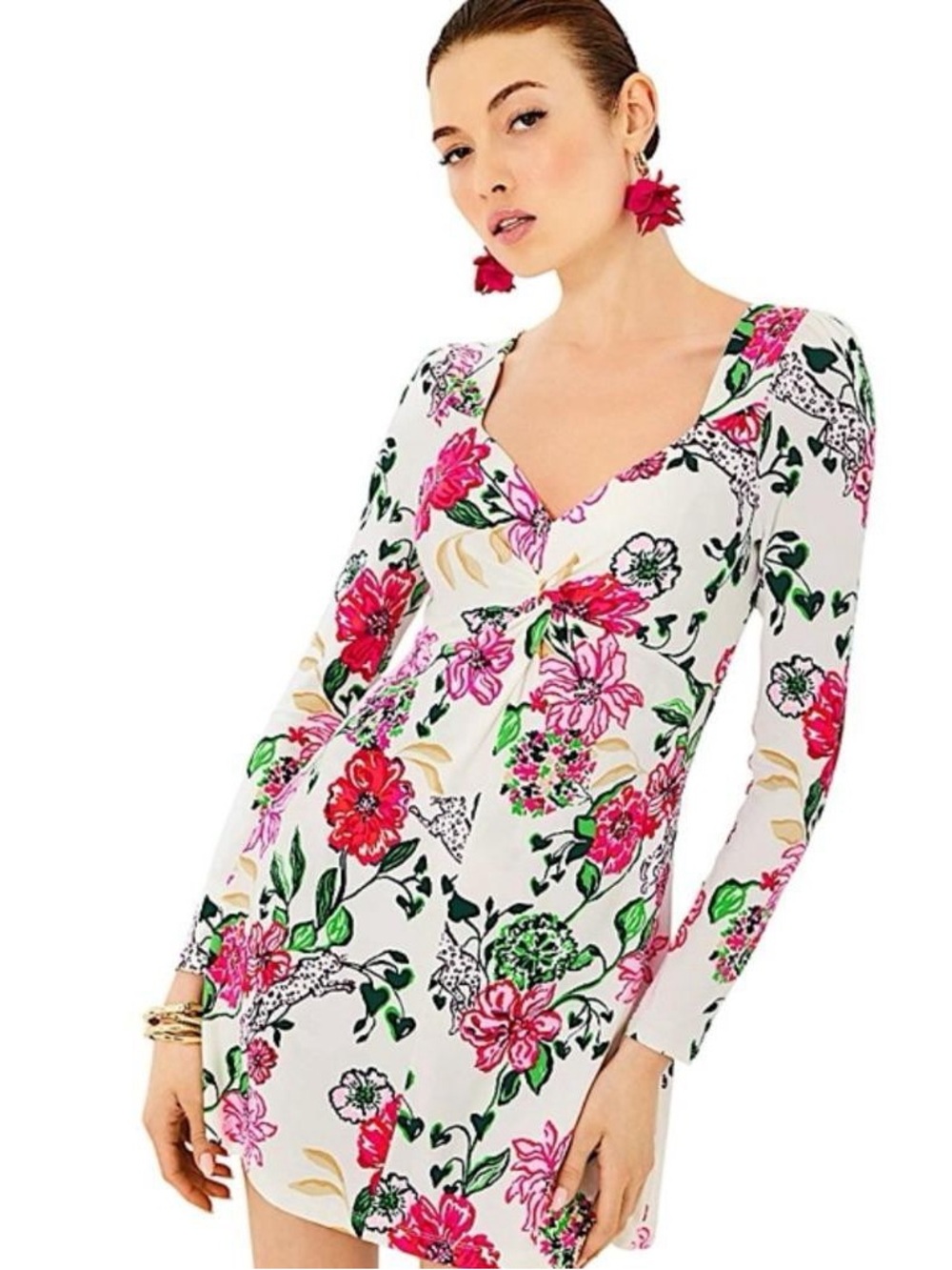 Lilly Pulitzer Anne Skirted Romper Dress Safari Sanctuary